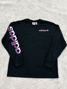 Adidas | Black Long Sleeve Tee | Size XL